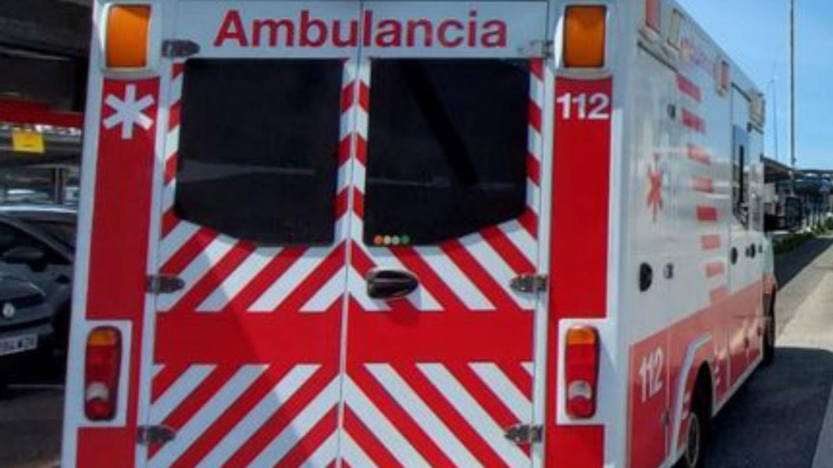 La ambulancia del aeropuerto.