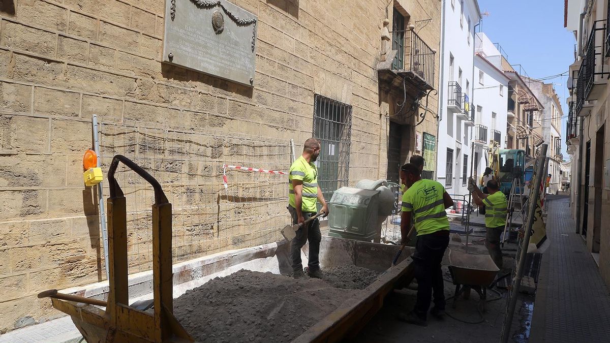 Obras en la casa del Inca Garcilaso en Montilla.
