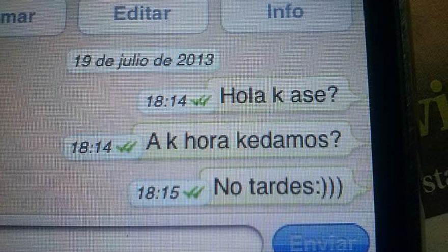 Mensajes de Whatsapp.