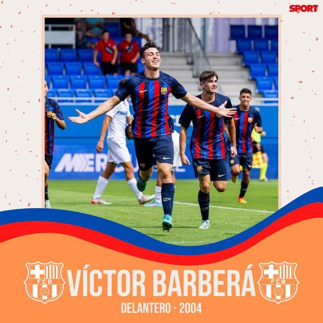 Víctor Barberá es un goleador nato, capaz de aprovechar cualquier balón al área para rematar de primeras o para fabricarse él mismo la jugada