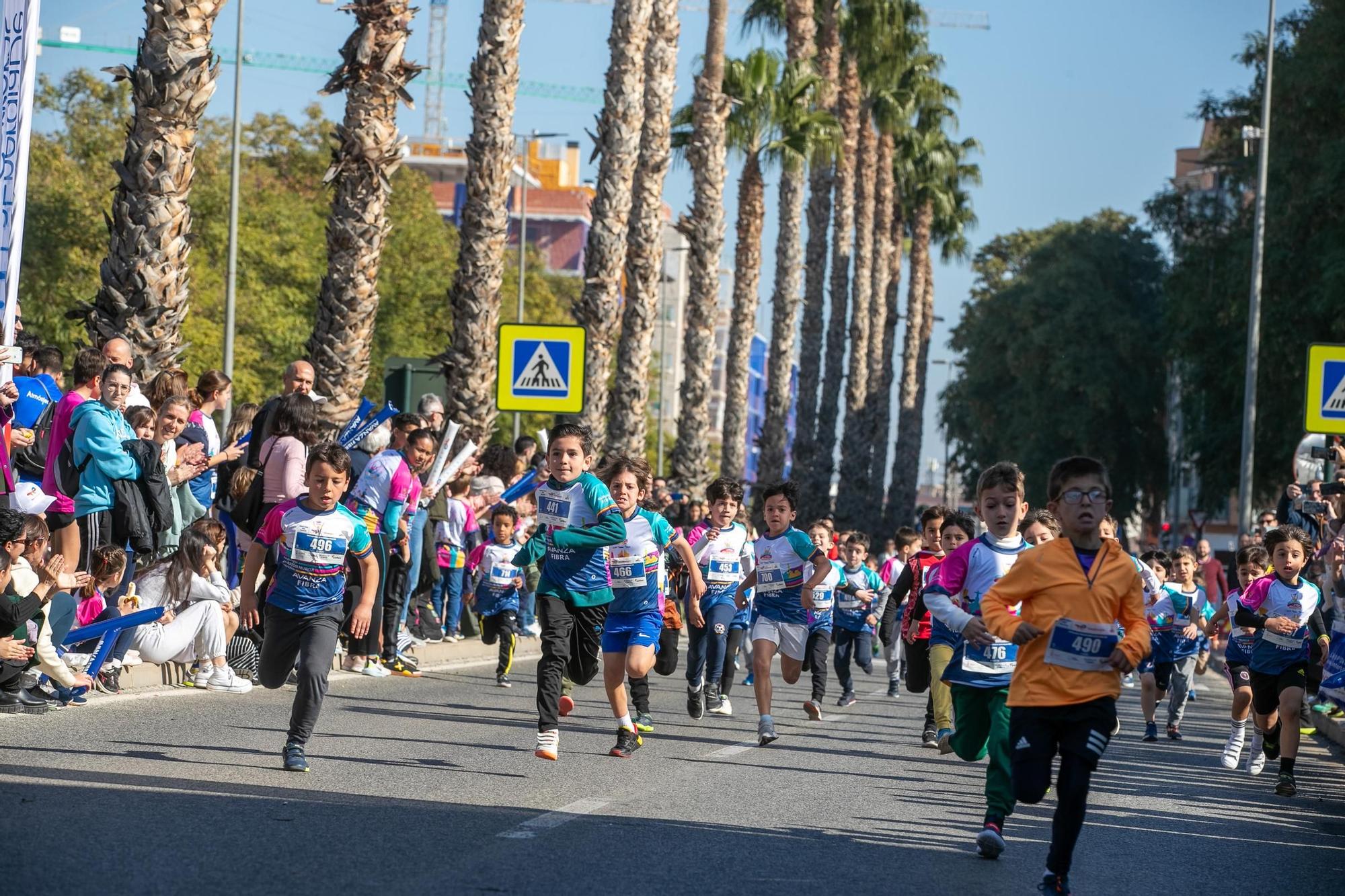 Carrera de menores de la TotalEnergies Murcia Maratón Costa Cálida