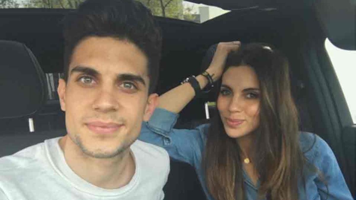 Marc Bartra y Melissa Jiménez se casan