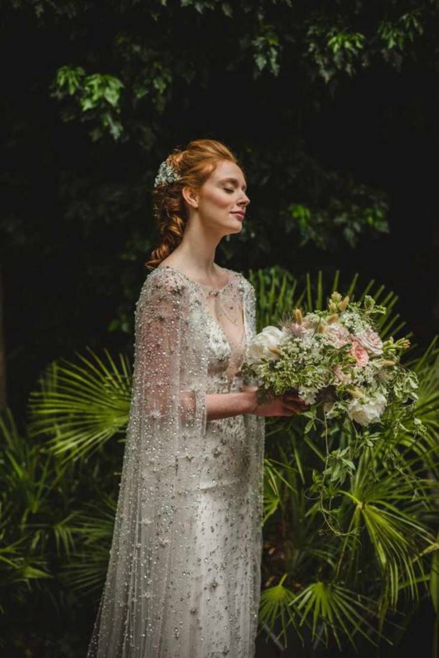 Vestido de novia de inspiración en bosques encantados