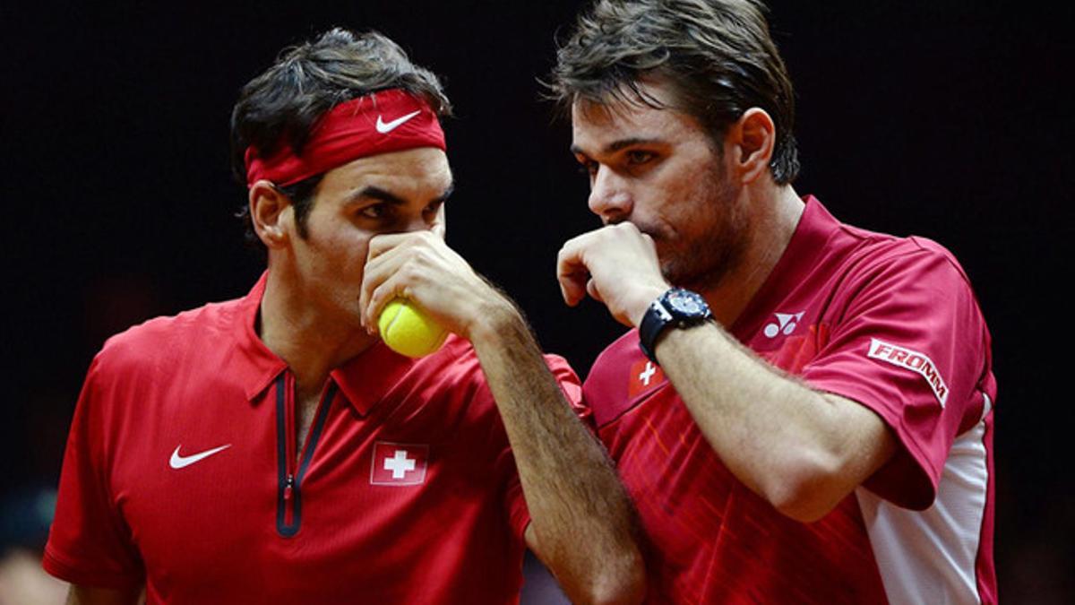 Federer y Wawrinka se impusieron a los galos