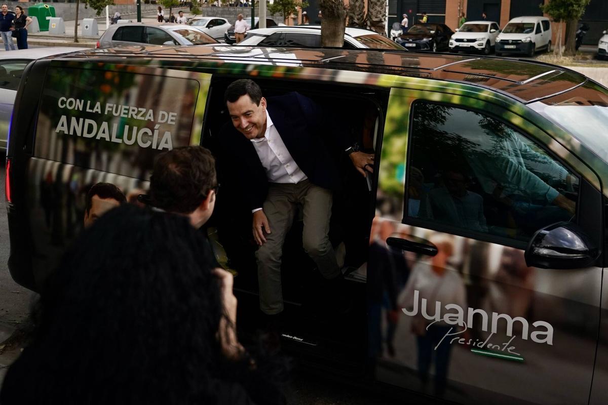 Cierre de campaña de Juanma Moreno, candidato del PP a la presidencia de la Junta de Andalucía, en Málaga