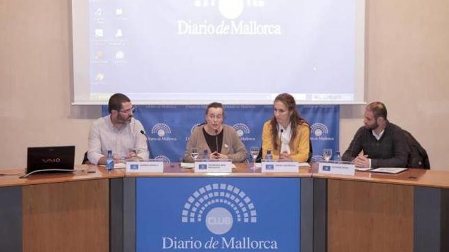 Grimalt, Mas, Jurkiewicz y Reina, ayer en el debate.