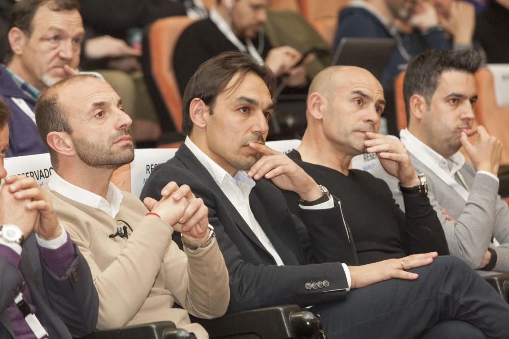 Paco Jémez, en una conferencia en A Coruña