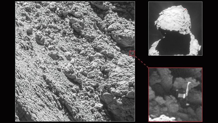 Rosetta localiza al módulo Philae en el cometa 67P