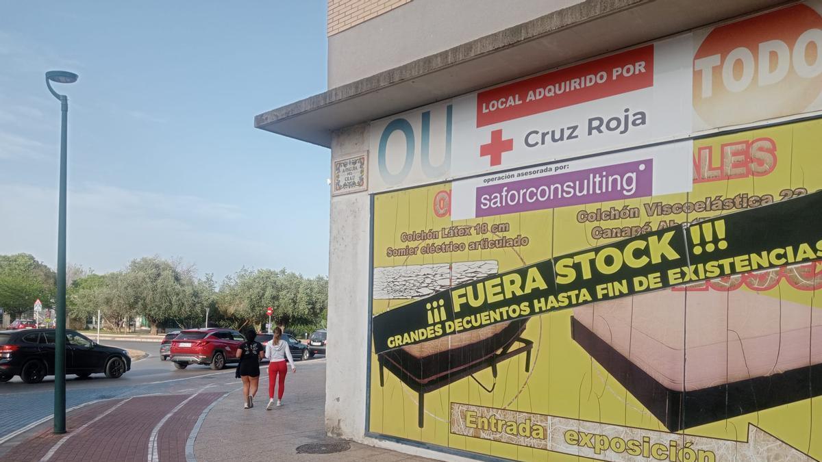 Local en el que se situará Cruz Roja.