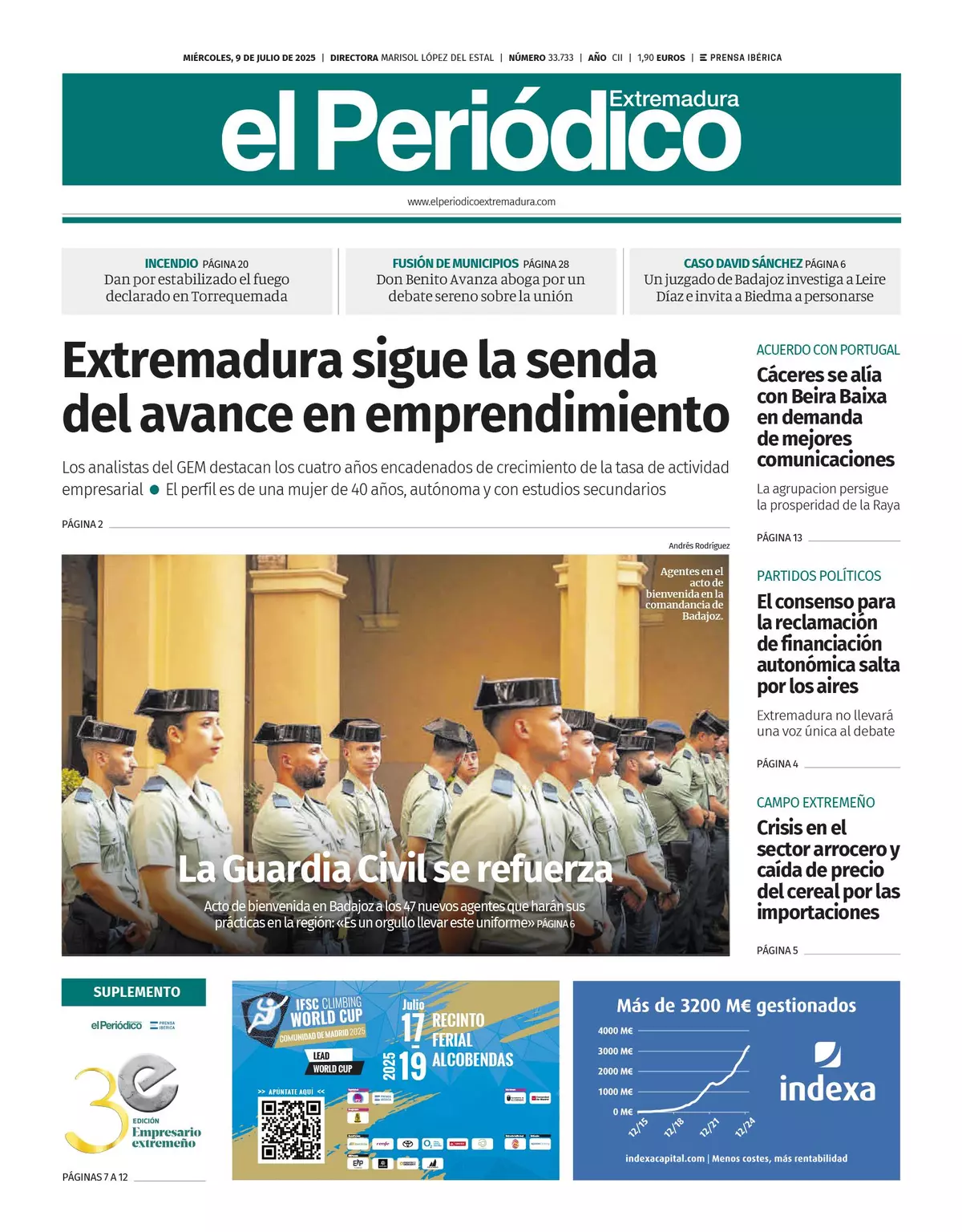 Consulta la portada correspondiente al día 9 de junio de 2025
