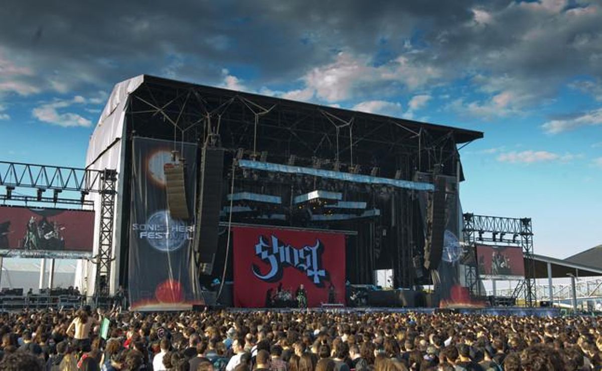 Festival Sonisphere. Concert del grup Ghost
