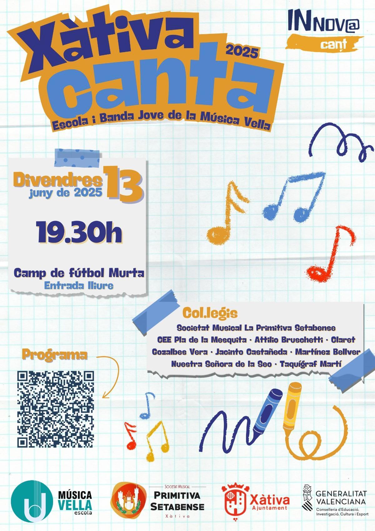 Cartel de Xàtiva Canta.