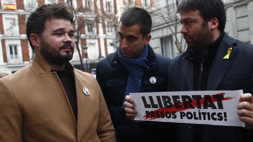Rufián defensa que Junqueras ha de sortir de la presó per ser president si Puigdemont no torna