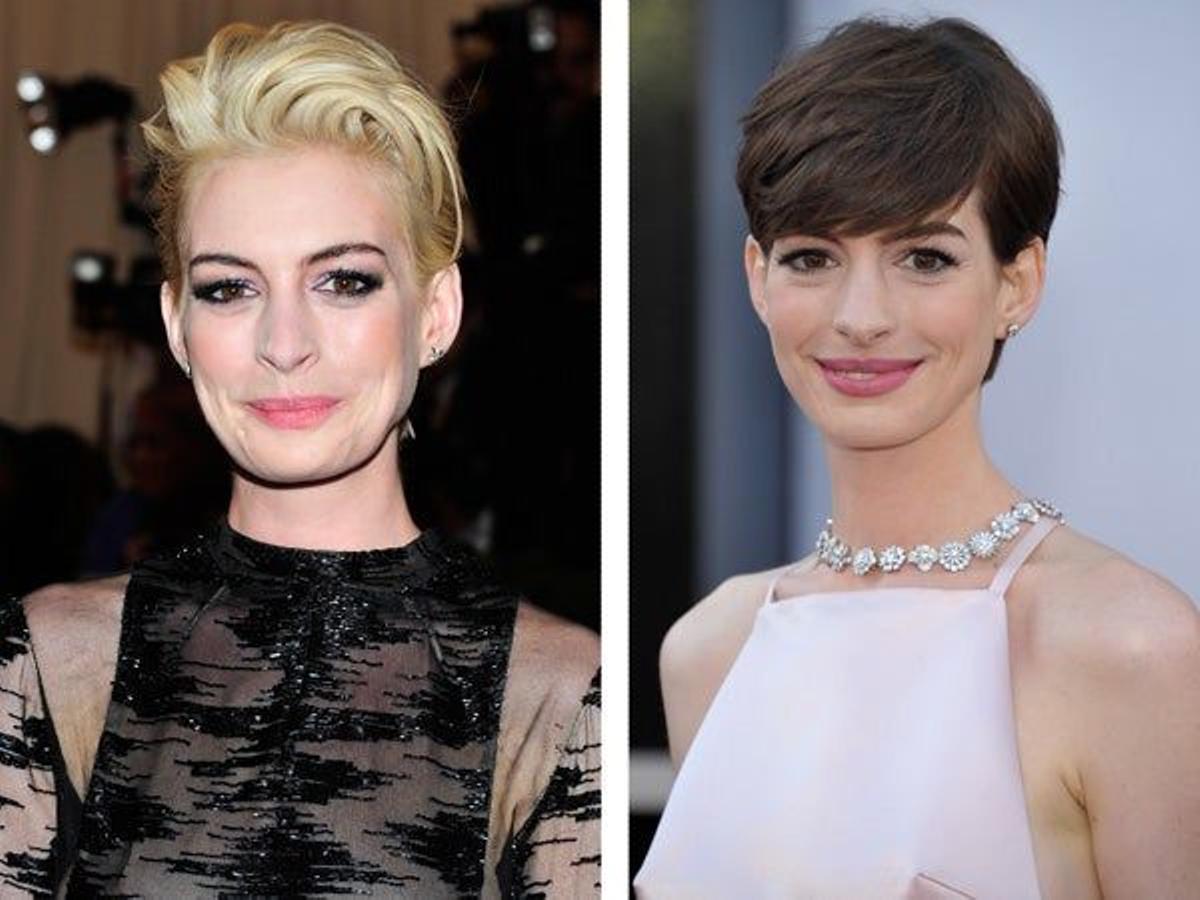 Anne Hathaway cambia de look (otra vez)