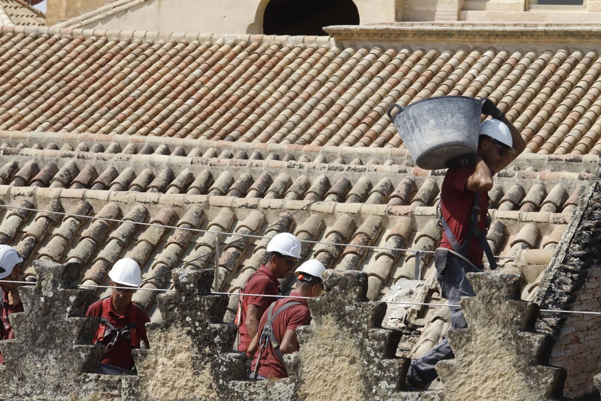 Así avanza la recuperación de la zona más dañada de la Mezquita-Catedral de Córdoba