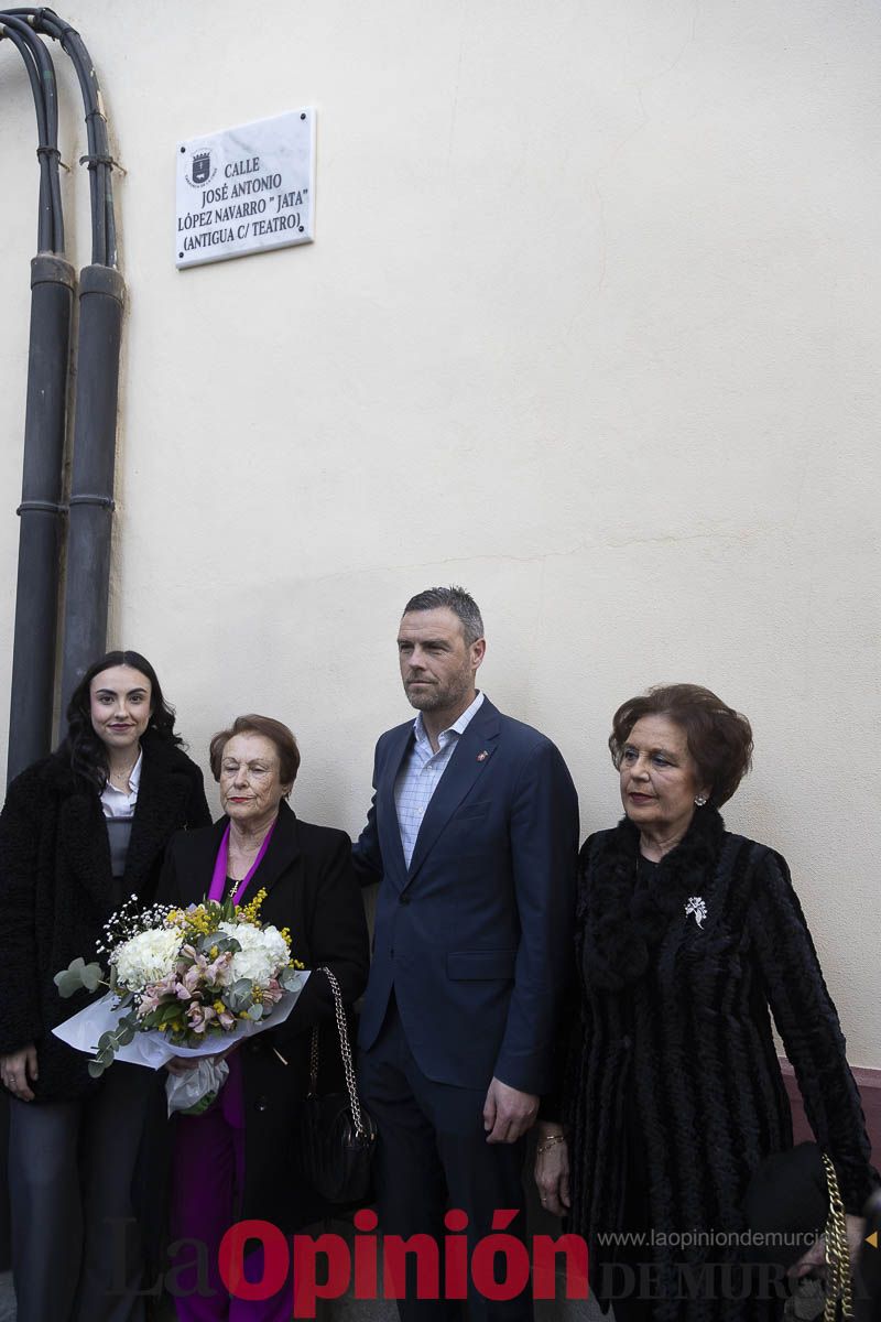 Homenaje a José Antonio López Navarro 'Jata' en Caravaca