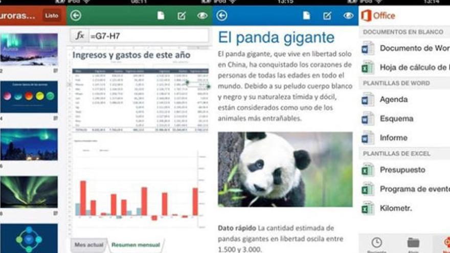 La app Microsoft Office Mobile para dispositivos iOS