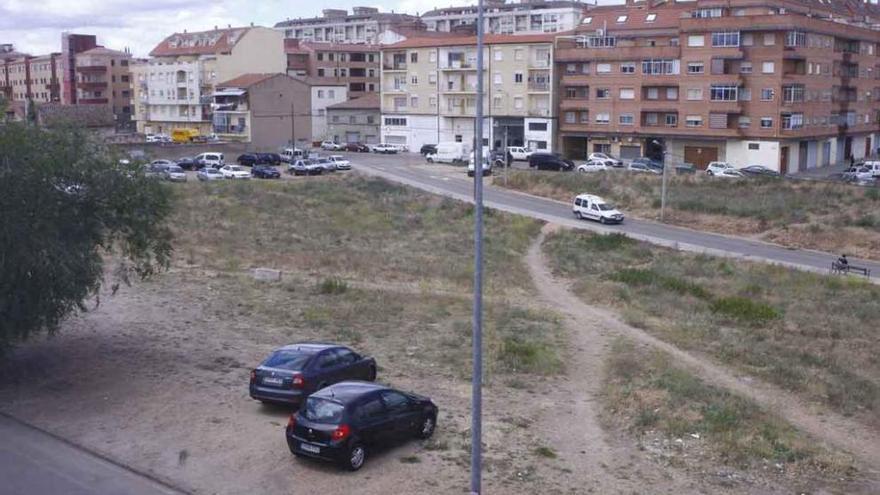 Terrenos del barrio donde se sugirió la construcción de pistas.