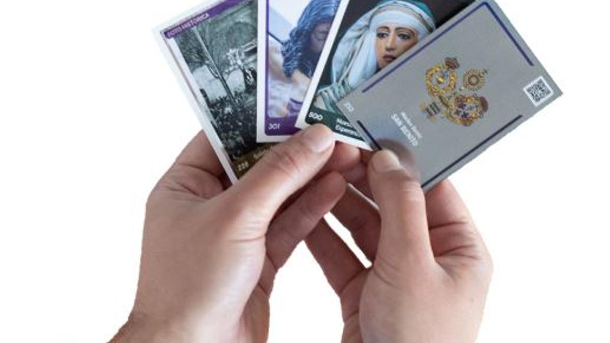 Cromos de Semana Santa de una de las colecciones de Holly Cards.