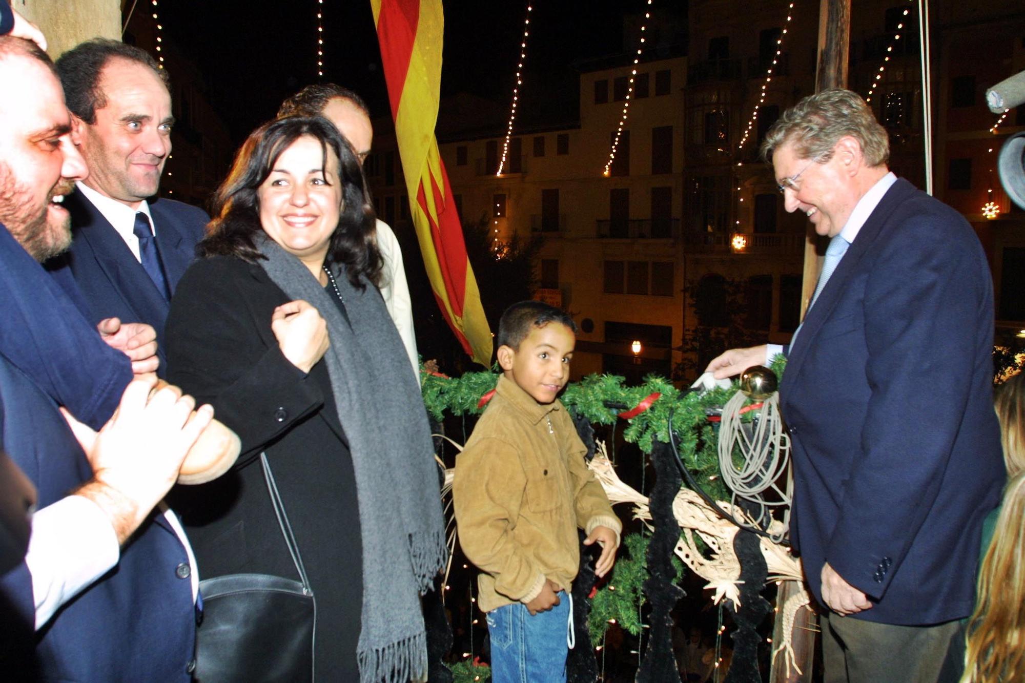 Así eran antes la luces de Navidad de Palma