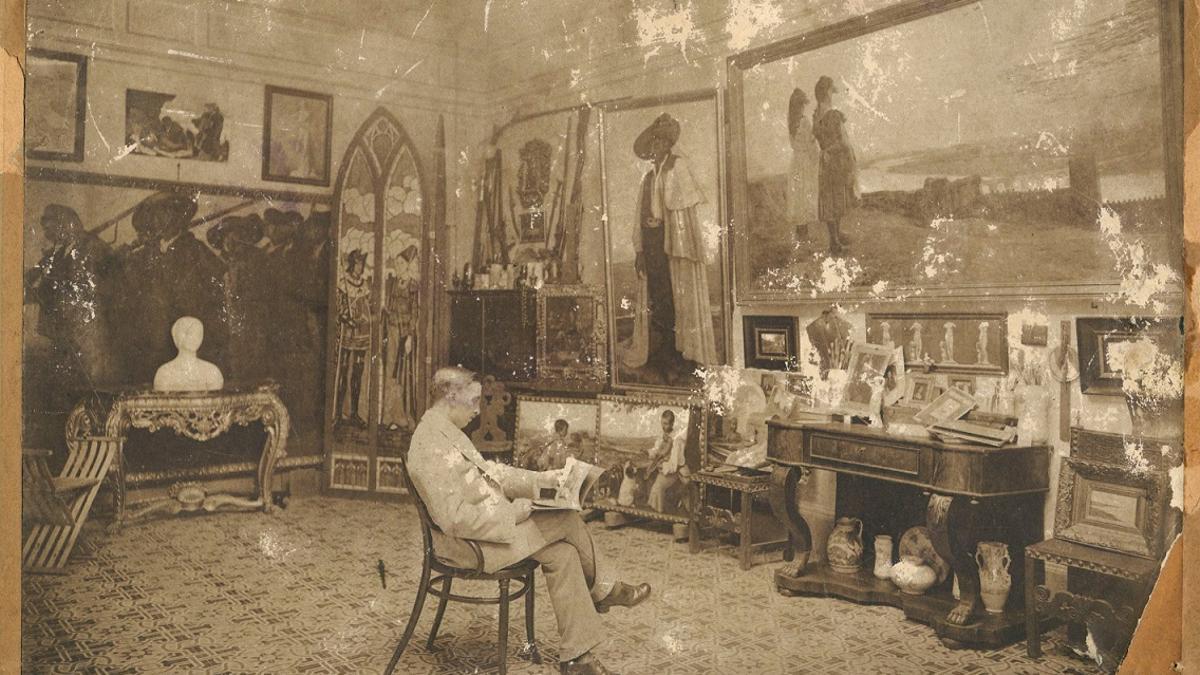 Estudio del pintor en 1920