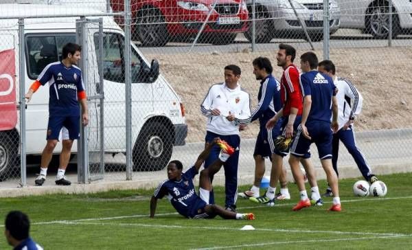 Imágenes del entrenamiento del Real Zaragoza