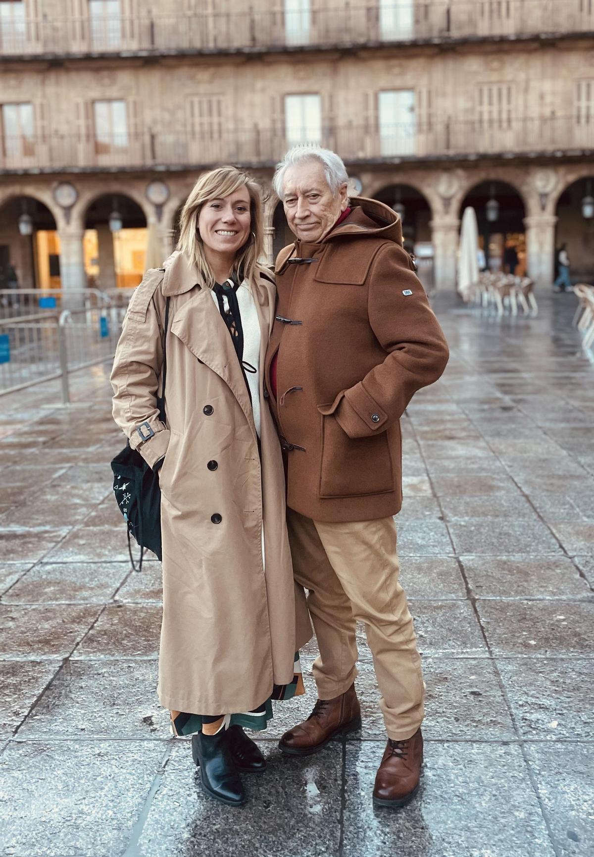 Xisela y Fernando Franco en Salamanca en 2025.