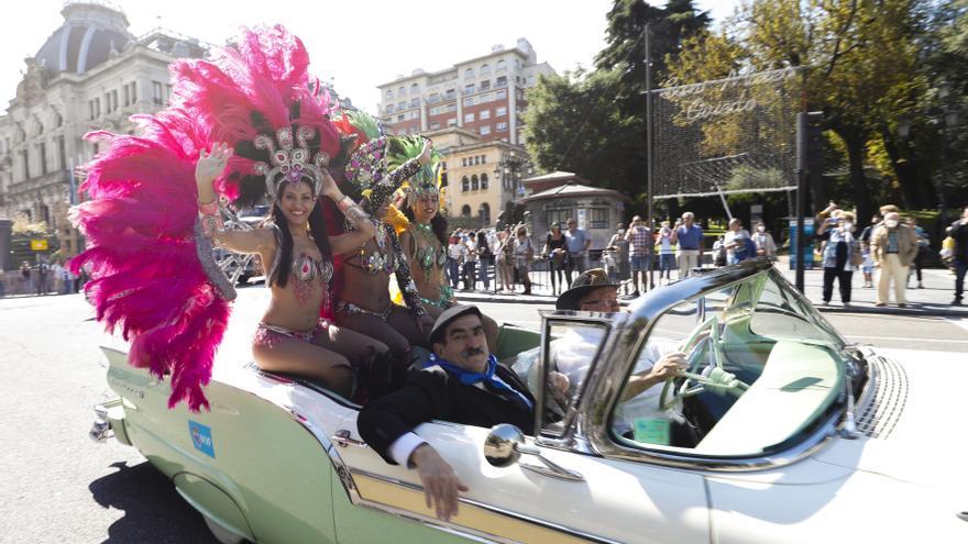 El mini desfile del Día de América en Asturias de San Mateo 2021