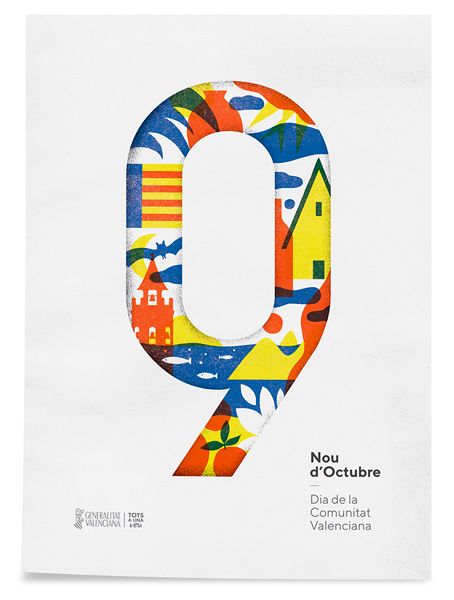 La imagen de los diseñadores para el 9 d'Octubre.