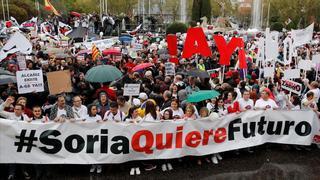 La 'España vaciada' toma las calles de Madrid en plena pugna por el voto rural