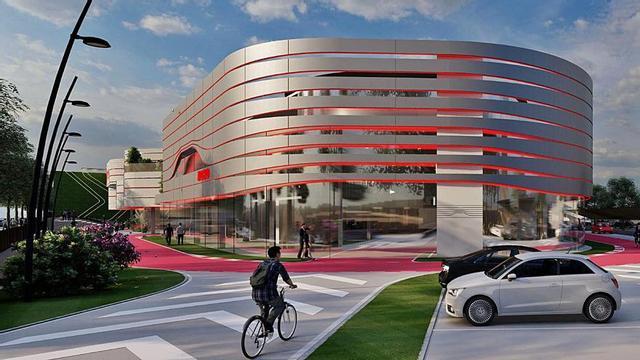 Aspecto exterior que tendrá el centro de negocios, con el nuevo revestimiento metálico. | INFORMACIÓN