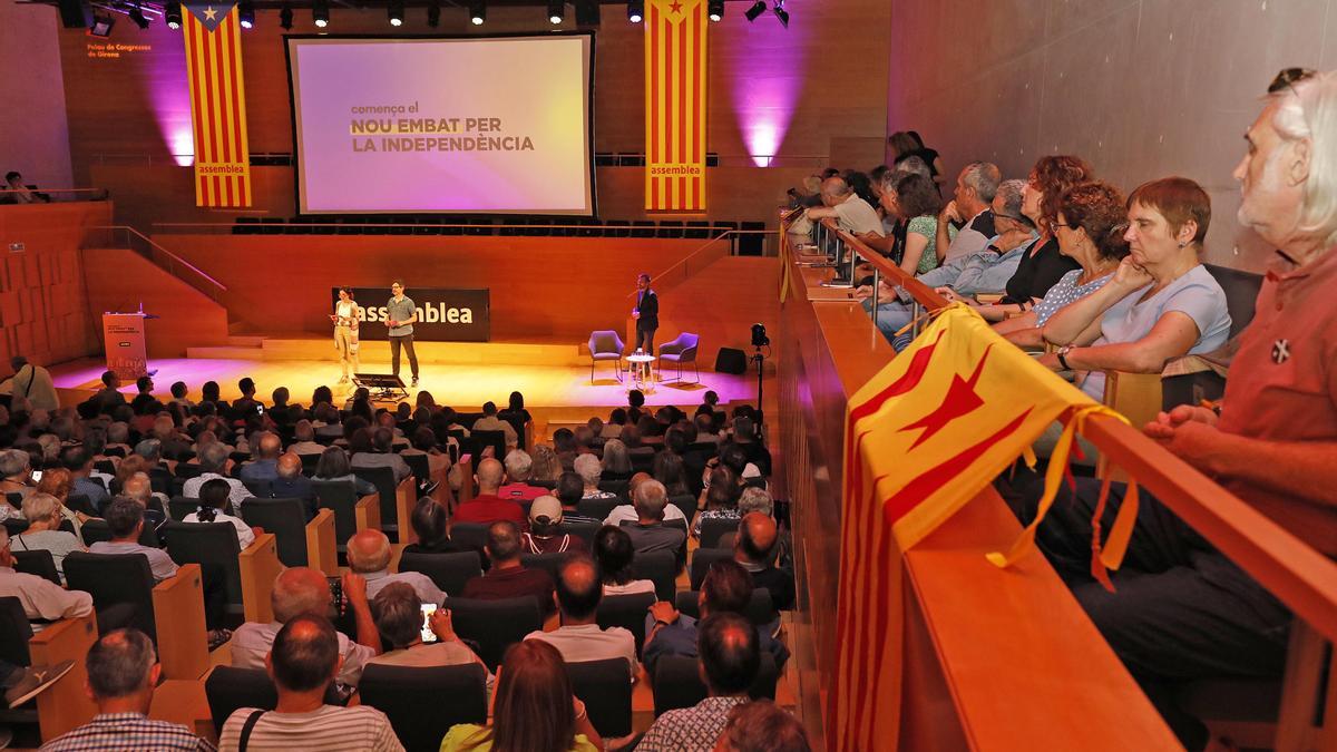 La presentació del full de ruta del ANC a Girona