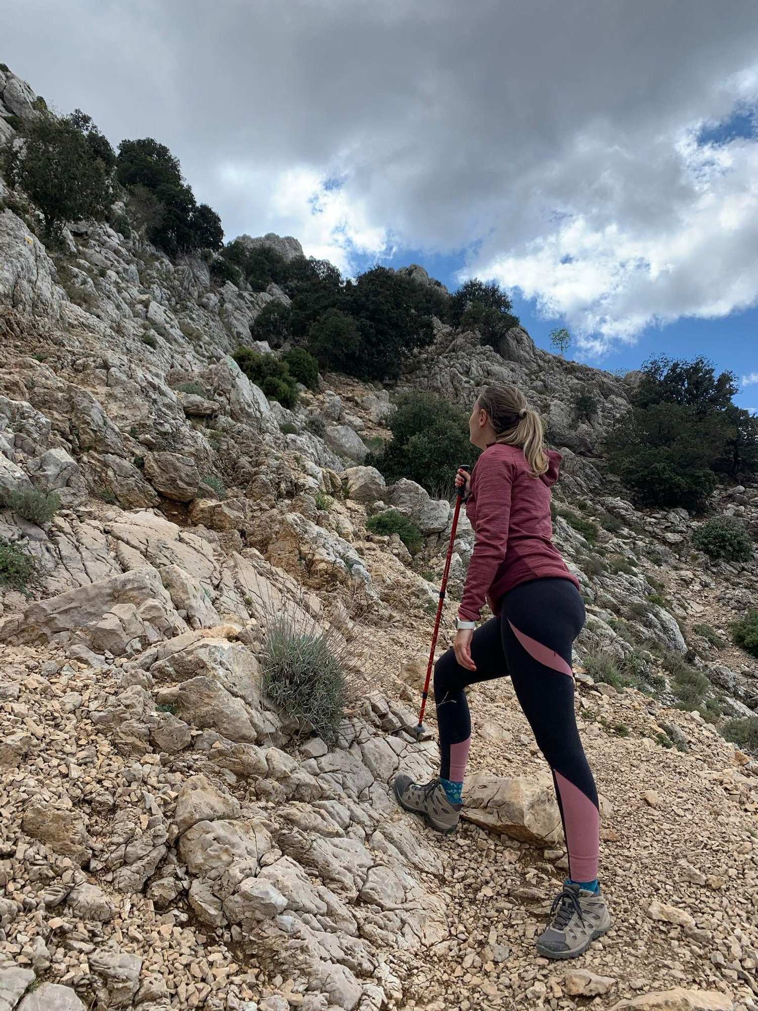 Rocío Gil, dándolo todo en la Pedrera, el tramo más complicado del Puig Campana