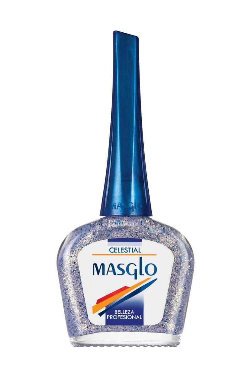 Maquillaje para amantes de los unicornios: esmalte de uñas glitter, de Masglo (10 euros)
