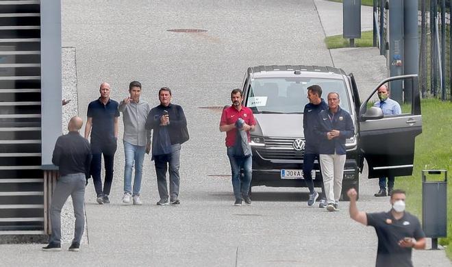 Las mejores imágenes del entrenamiento de hoy del Barça en Salzburgo