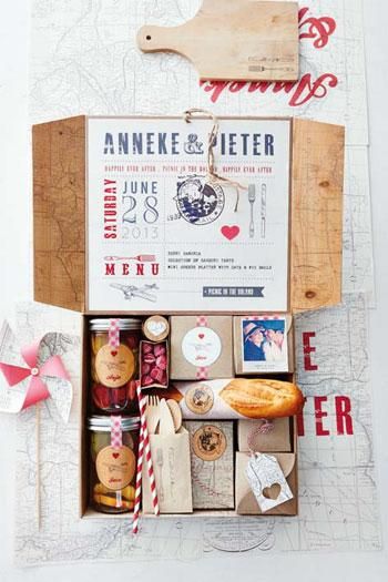 Regalo de San Valentín: caja de picnic