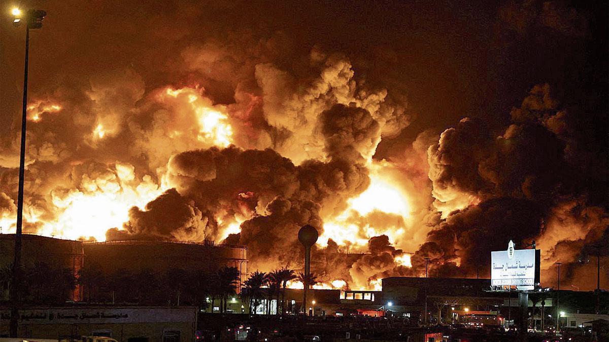 El ataque a la refinería de Aramco, el pasado viernes