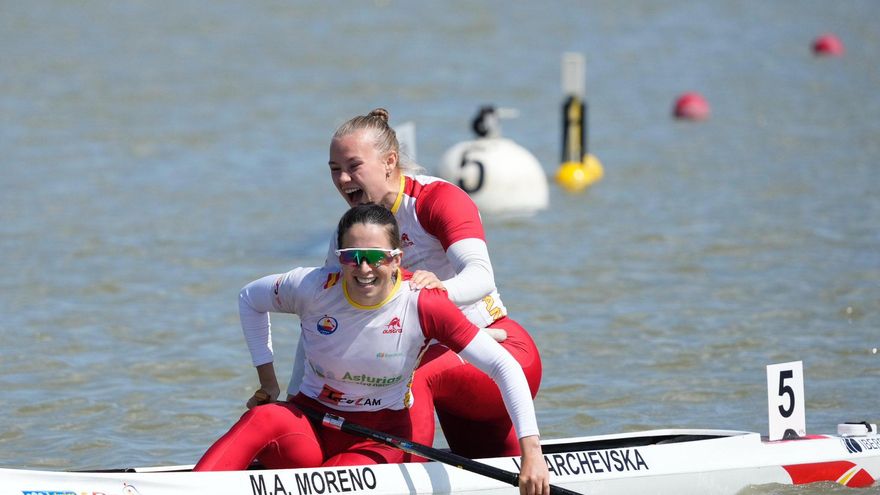 Bronce de Maria dels Àngels Moreno en la Copa del Mundo de Piragüismo