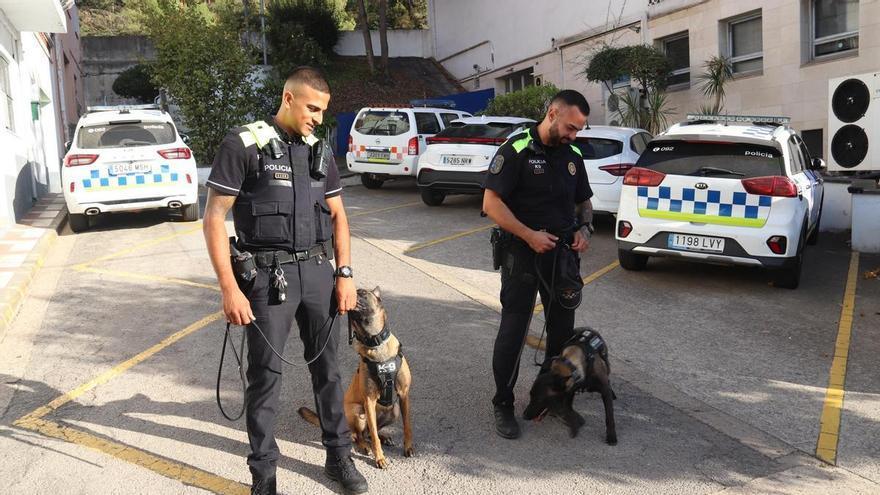 La unitat canina de la Policia Local de Blanes aixeca 377 actes i deté sis persones en un any