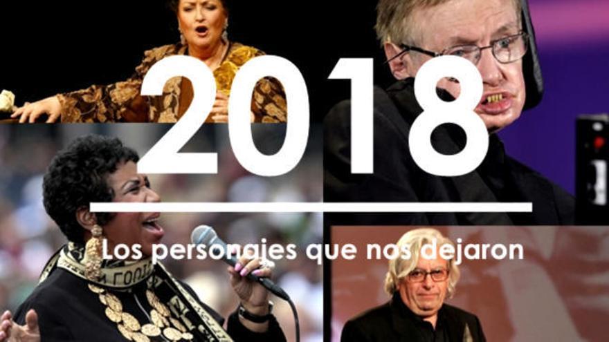 Los famosos que nos dejaron este 2018