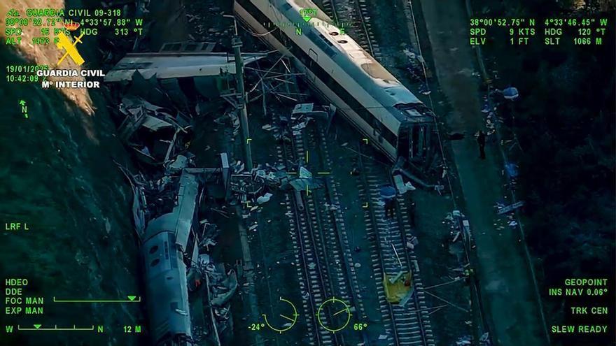 Vídeo | L'accident ferroviari de Còrdova, des de l'aire