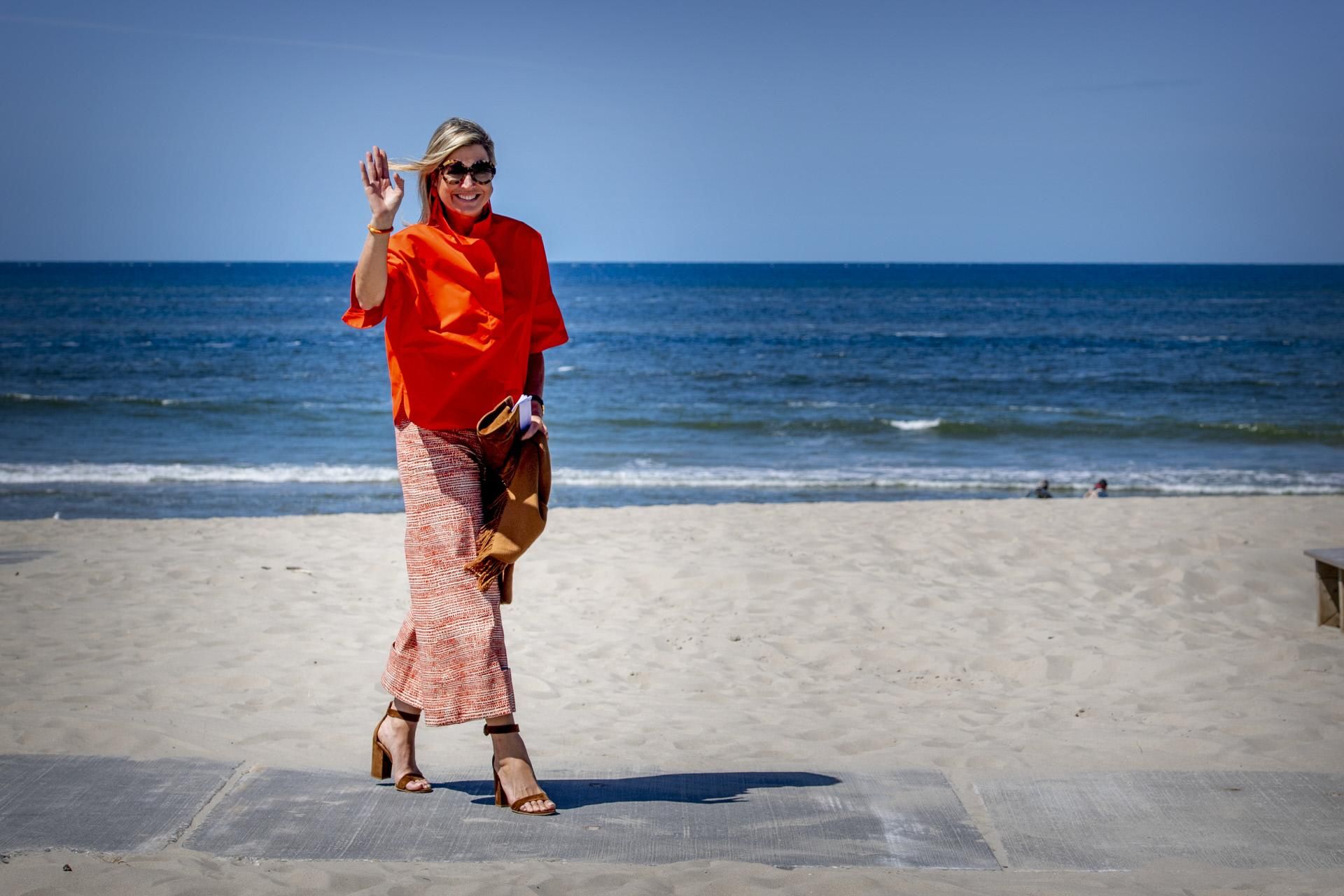 Máxima de Holanda, en su visita a la isla de Texel
