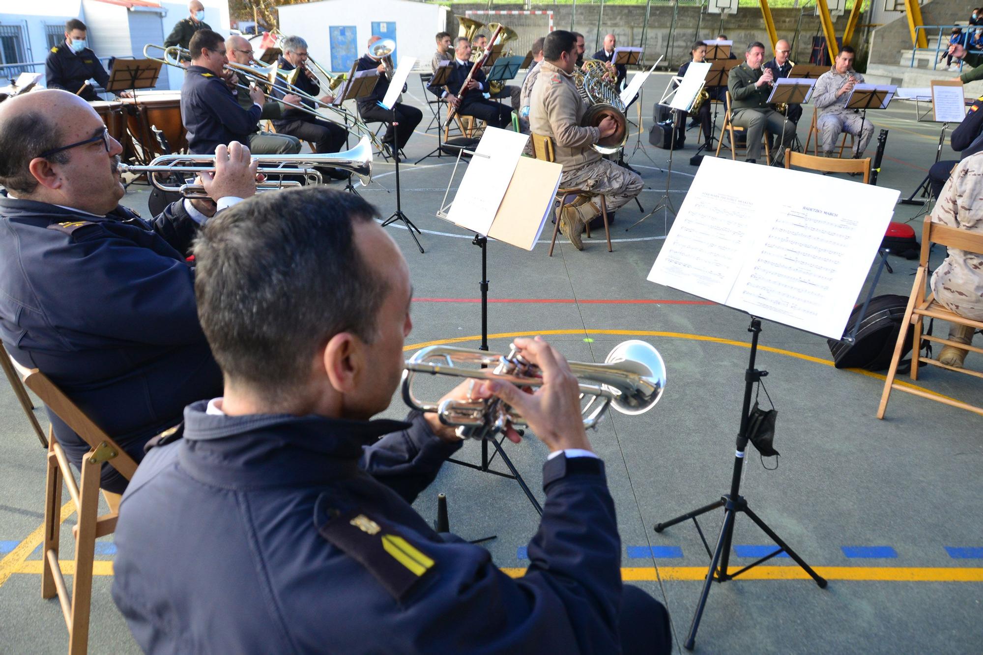 Concierto de la Banda de Música de la Escuela Naval de Marín en Bueu