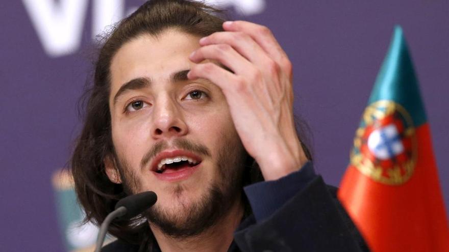 Sobral, en rueda de prensa tras Eurovisión.