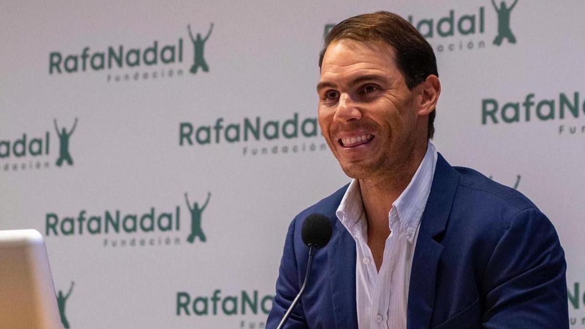 Rafel Nadal, en un acto reciente de su fundación.