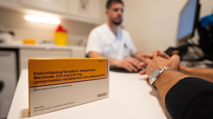 Una capsa amb Prep, les pastilles utilitzades per tractar el VIH.