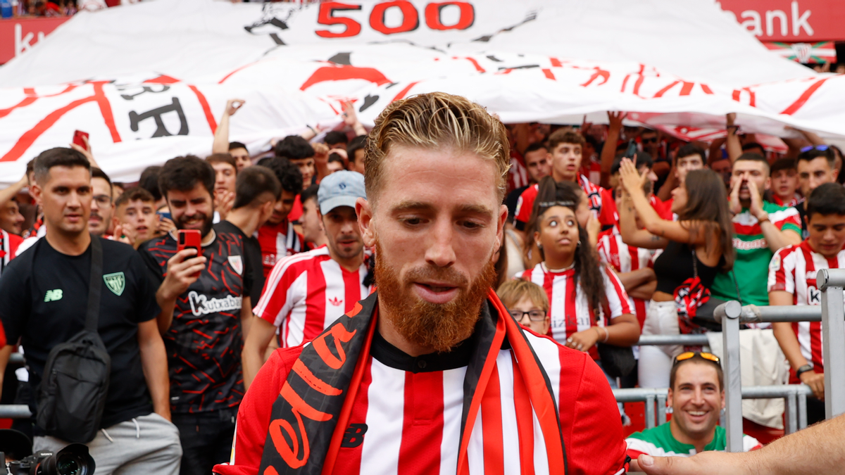 Homenaje a Muniain por su partido 500 con el Athletic