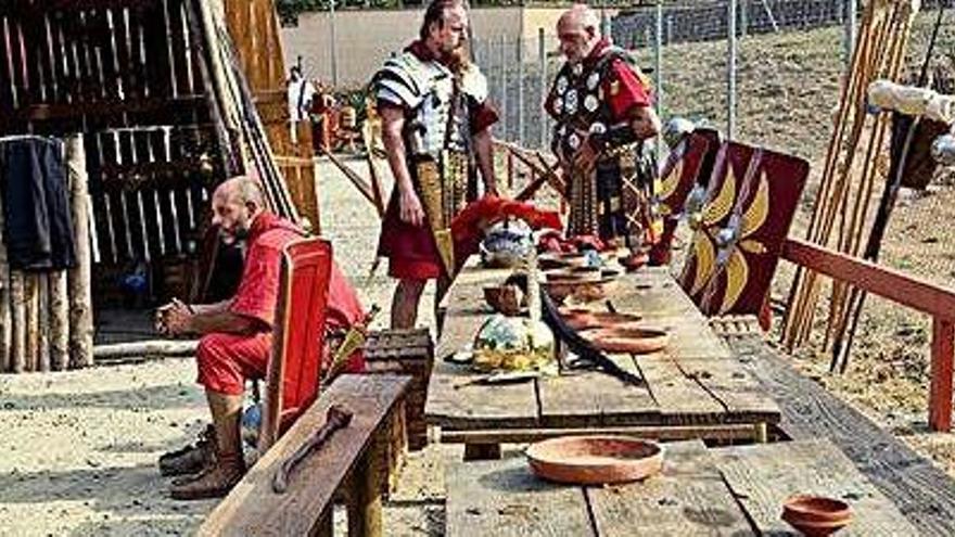 La recreació del campament romà que es podrà veure a Blanes.