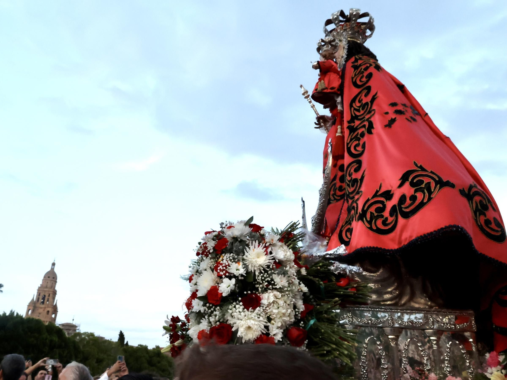 La llegada de la Virgen de la Fuensanta a Murcia para la Feria, en imágenes.