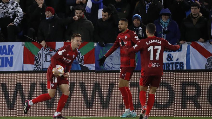 El Sevilla sufre ante el Alavés, pero accede a cuartos de la Copa